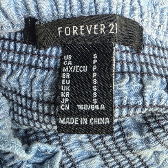 Forever 21 Blue Stretch Knit Mini Dress, Size Small - Picture 7 of 9